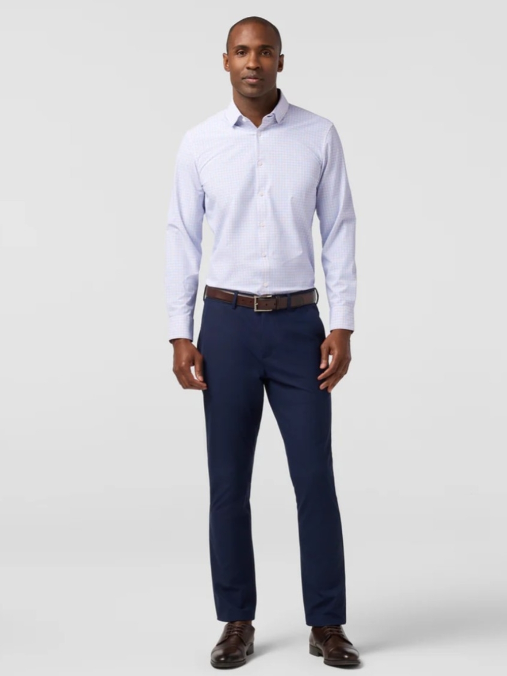 Mizzen+Main Leeward Red & Blue Austin Plaid Dress Shirt